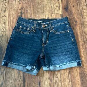 Old Navy Girls high adjustable Jean Shorts - Dark Wash